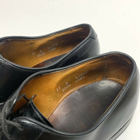 Allen Edmonds Black Leather Cap Toe Oxford, 11 D main image 9